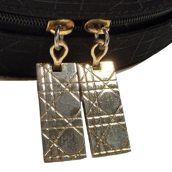 DIOR | Parfums VTG Black Round Travel Makeup Vanity Jewelry Box Case Vacation - Picture 12 of 16